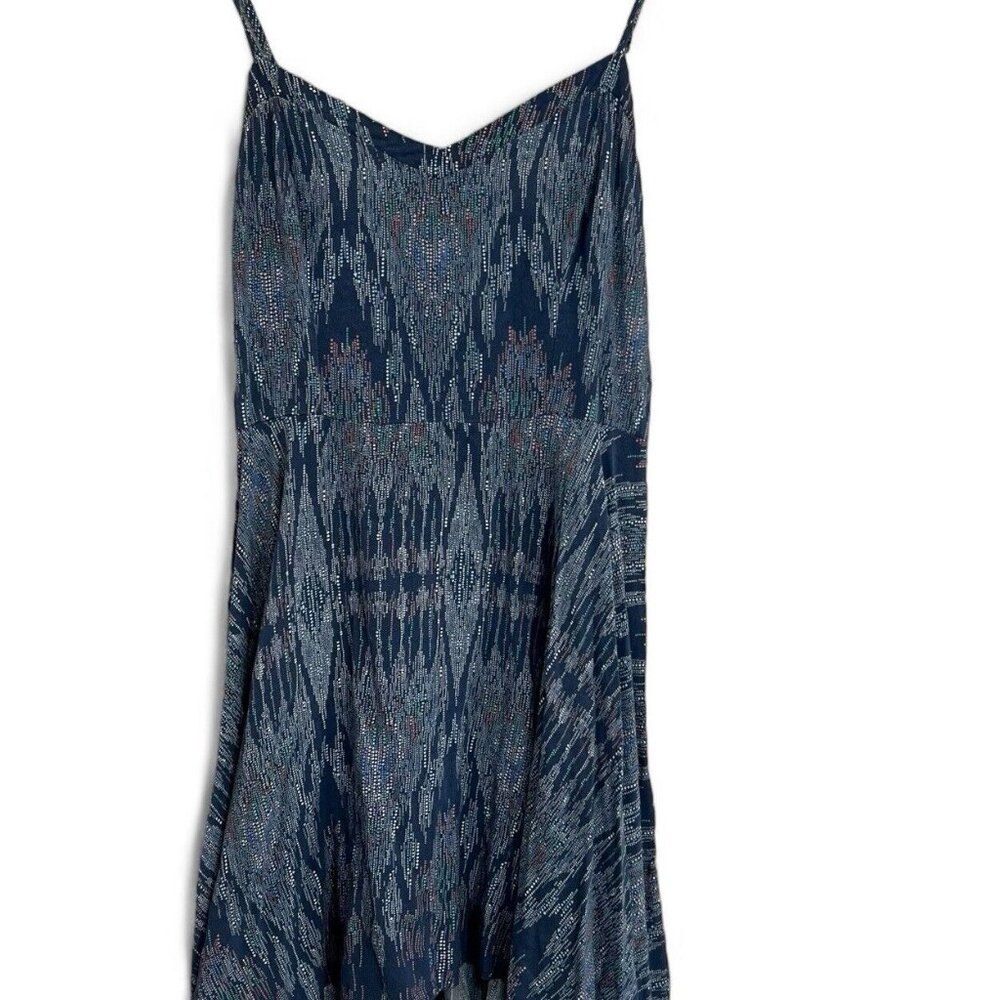 Aeropostale Womens Swing Mini Sundress Sz Small Blue Lightweight Boho Sleeveless